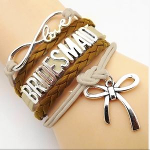 🟣 FASHION JEWELRY Bridesmaid Love Bracelet NWT